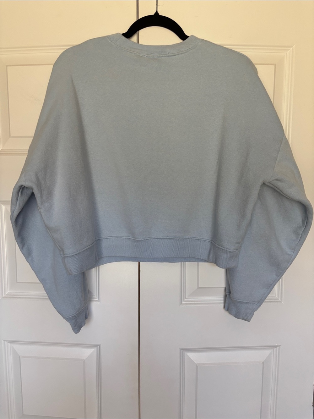 Gap VintageSoft Wedge Crew Light Blue Crew Sweatshirt - Picture 3 of 9